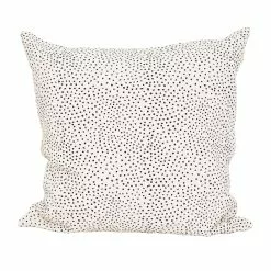 Afroart Fleck Kissenbezug 50x50cm, Sort/Weiss