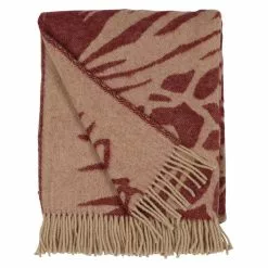 Almedahls Kotteri Plaid 130x170 Cm Burgunderrot