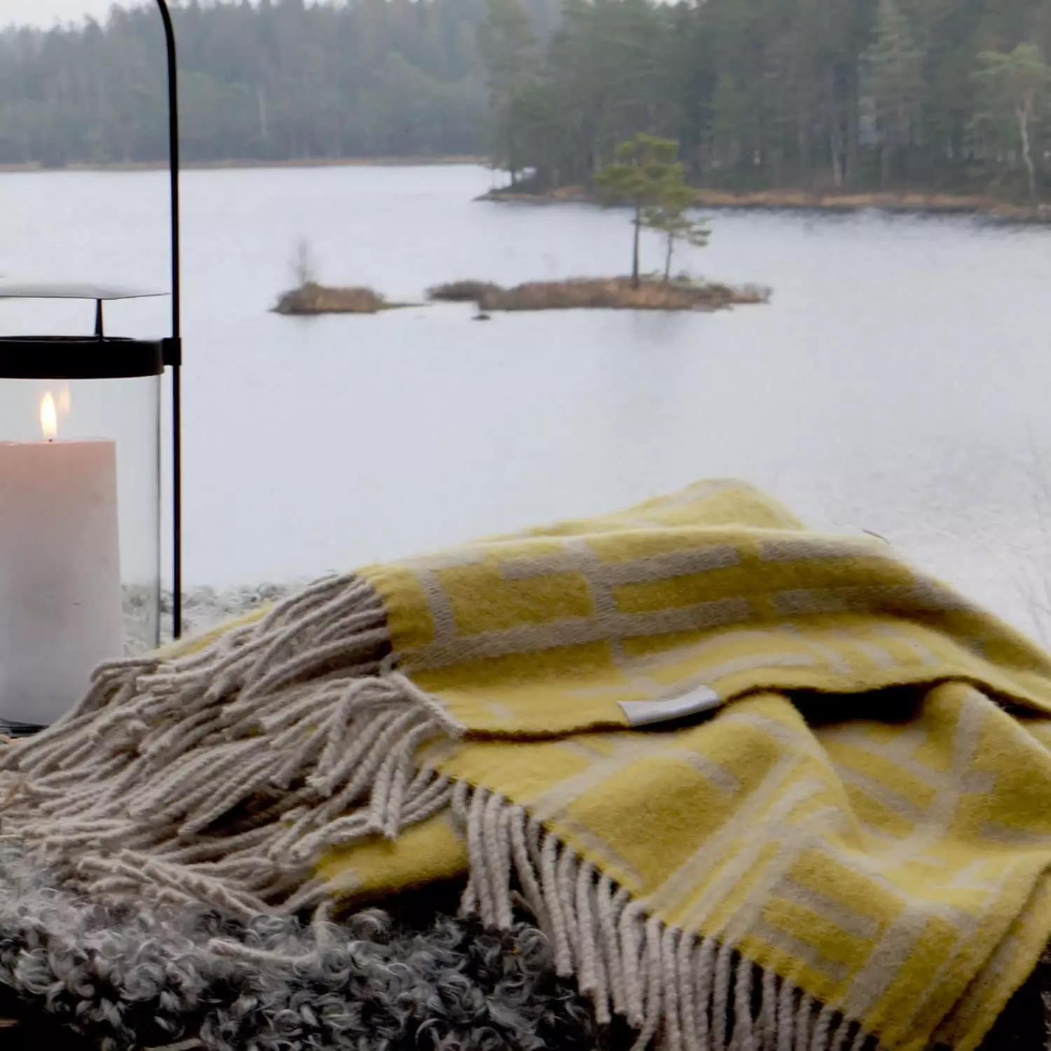 Almedahls Pickepin Plaid, Light Oliv 7 Almedahls Pickepin Plaid, Light Oliv – Bild 5