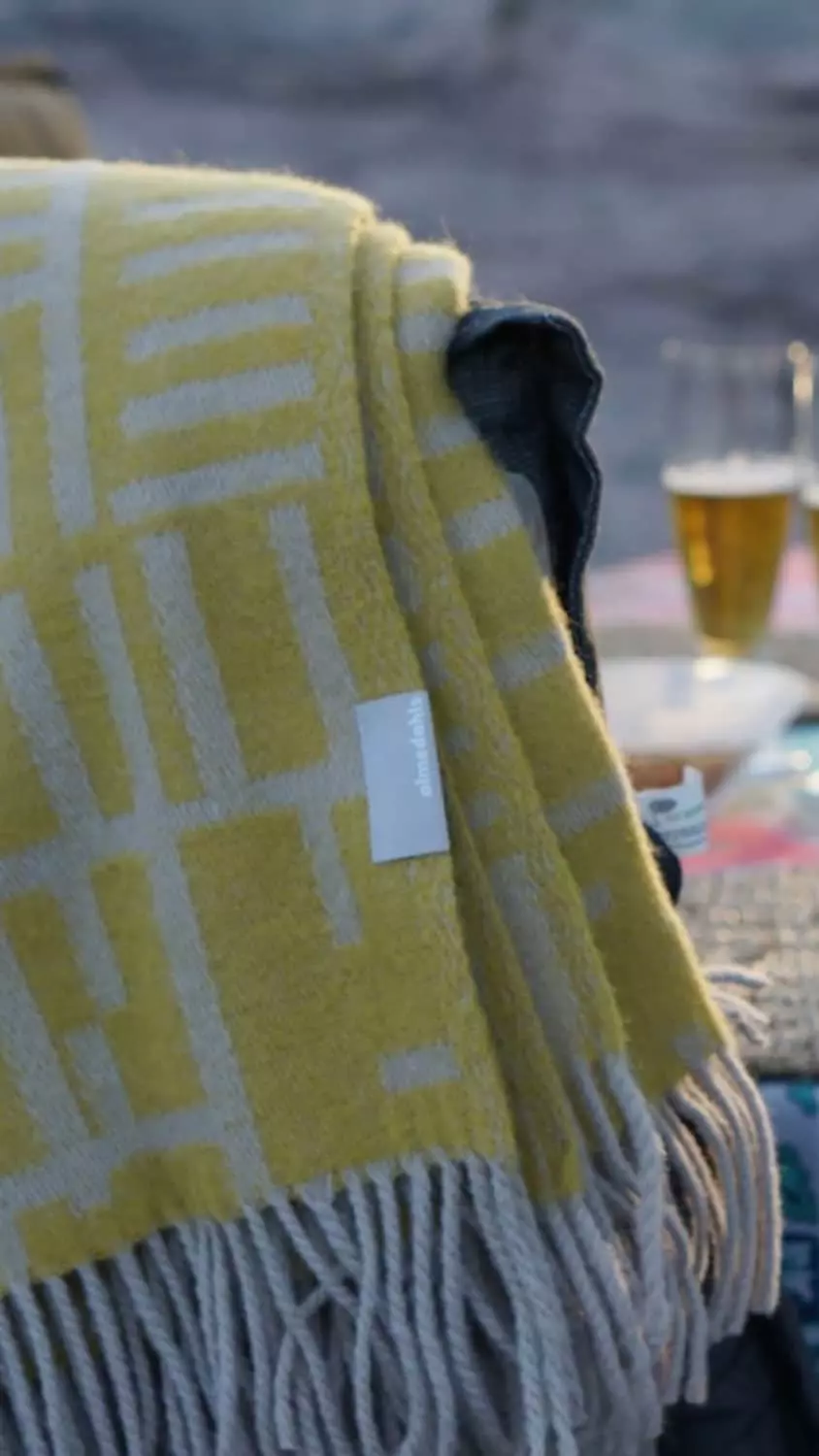 Almedahls Pickepin Plaid, Light Oliv 8 Almedahls Pickepin Plaid, Light Oliv – Bild 6