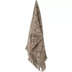 Bloomingville Kicki Decke 150x130 Cm, Braun -Home-Verkäufe 2023 bloomingville kicki throw brown recycled cotton 2
