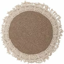 Bloomingville Luisa Kissen Ø40 Cm, Beige