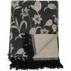Bloomingville Mali Decke Recycelte Baumwolle 130x160 Cm, Schwarz / Beige -Home-Verkäufe 2023 bloomingville mali throw black recycled cotton 0
