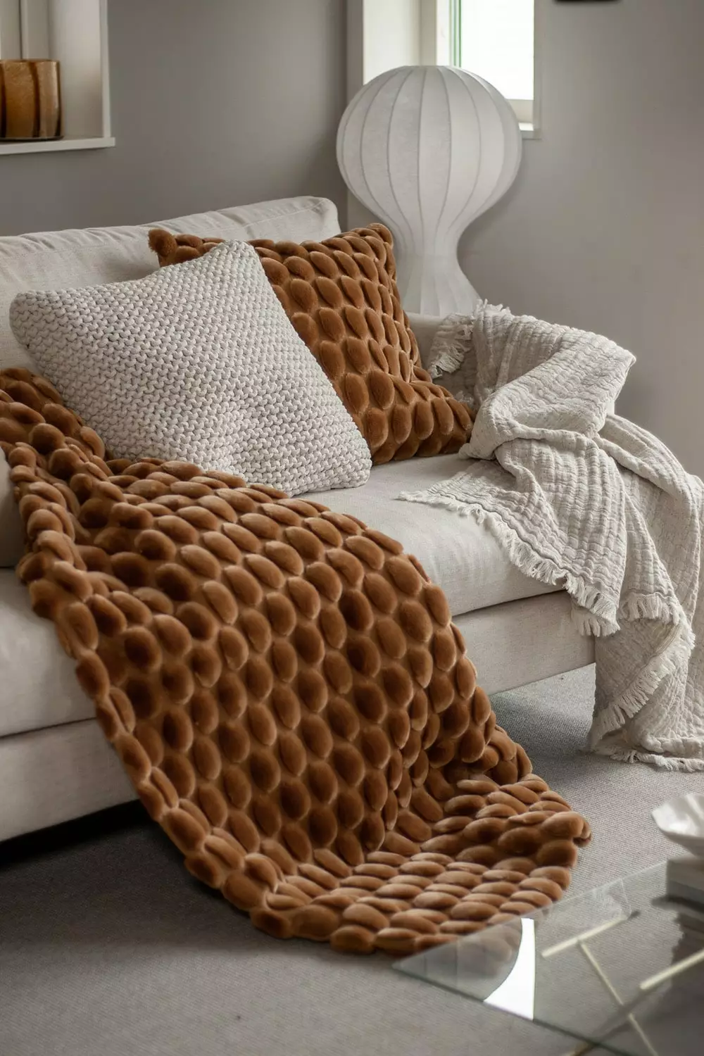 Ceannis Egg Decke 130x170 Cm, Kupfer 4 Ceannis Egg Decke 130x170 Cm, Kupfer – Bild 2