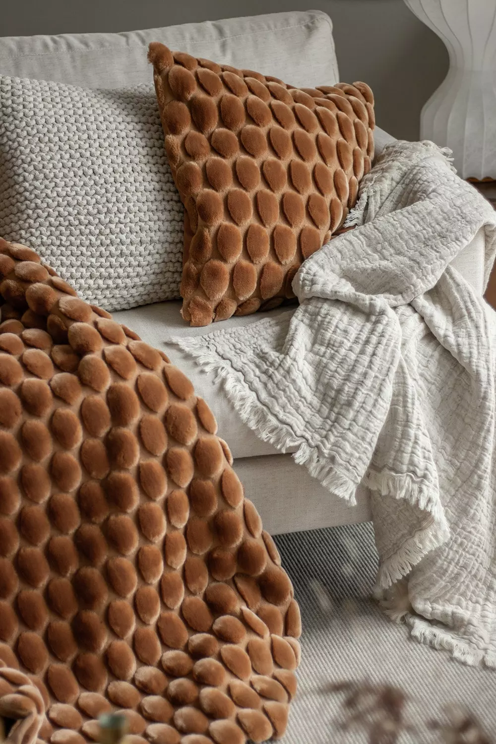 Ceannis Egg Decke 130x170 Cm, Kupfer 5 Ceannis Egg Decke 130x170 Cm, Kupfer – Bild 3