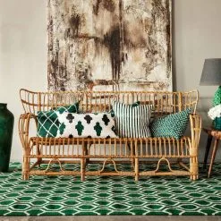 Chhatwal & Jonsson Ikat Kerela Kissenbezug 40x60cm, Grün/ Weiss -Home-Verkäufe 2023 chhatwal jonsson ikat kerela kissenbezug 50x50cm grun weiss 3