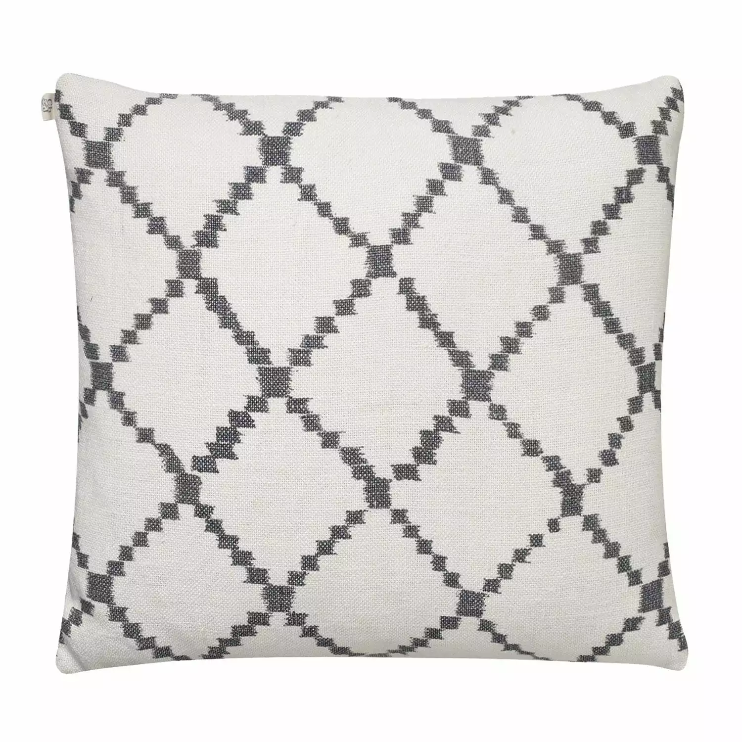 Chhatwal & Jonsson Ikat Kerela Kissenbezug 50x50cm, Weiss/ Grau 3 Chhatwal & Jonsson Ikat Kerela Kissenbezug 50x50cm, Weiss/ Grau