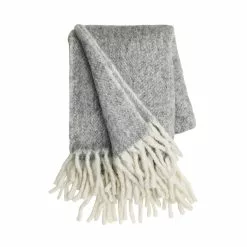 Cozy Living Mathea Decke 130x170 Cm, Grau