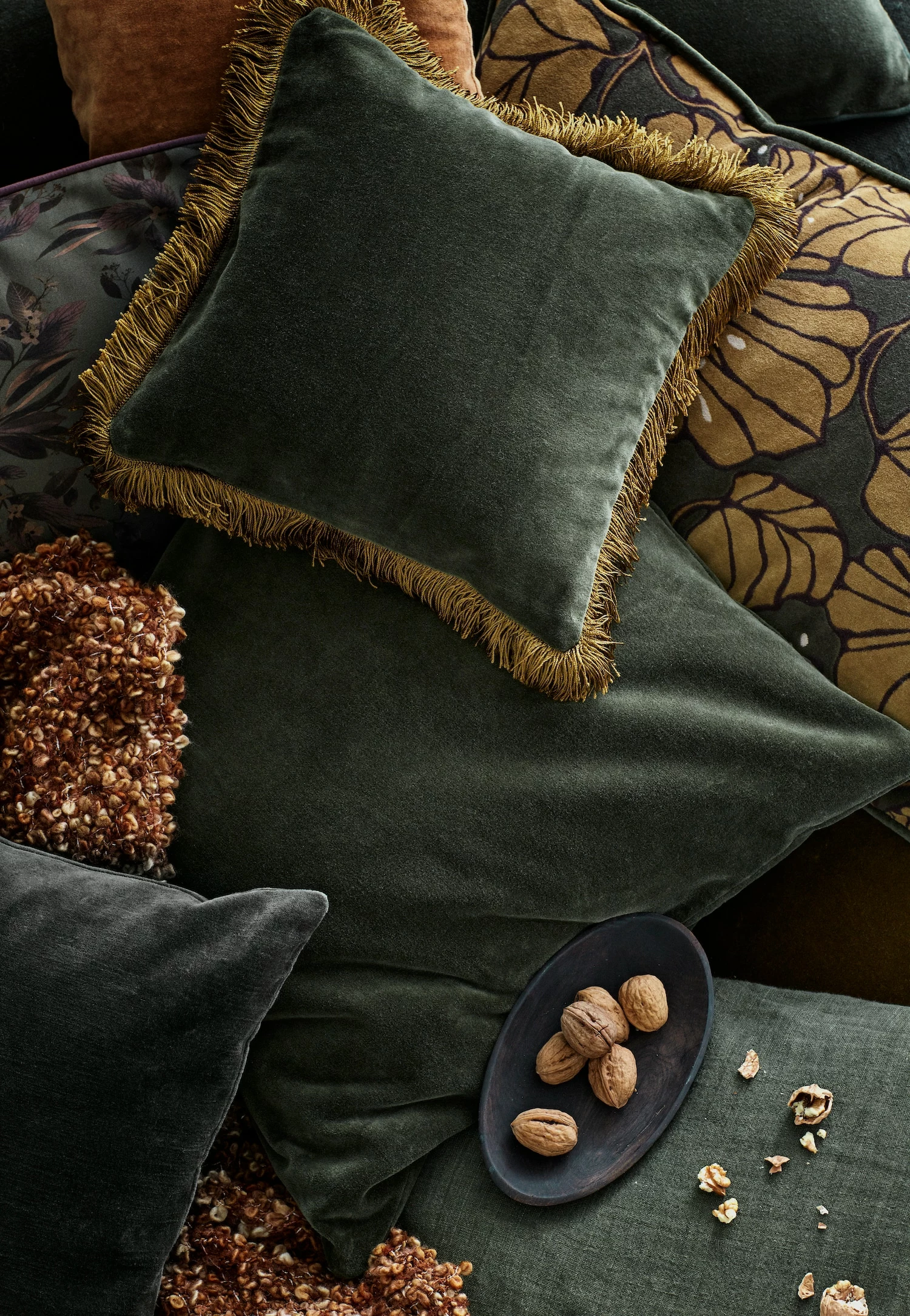 Cozy Living Velvet Soft Kissen 50x50 Cm, Army 5 Cozy Living Velvet Soft Kissen 50x50 Cm, Army – Bild 3