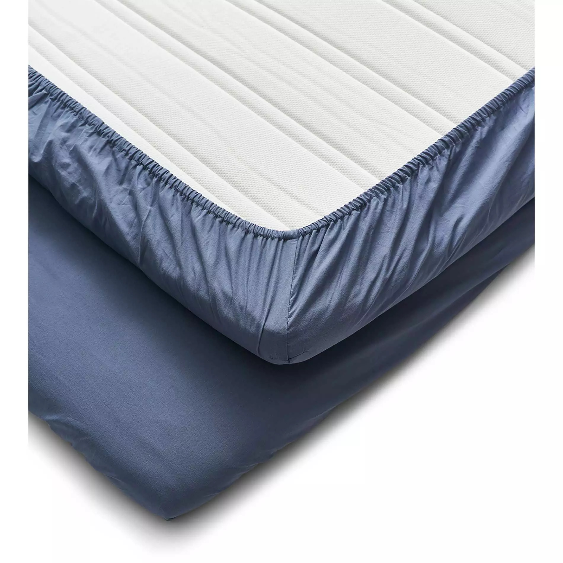 Cura Of Sweden Calm Laken Baumwolle 180x200 Cm, Dusty Blue 3 Cura Of Sweden Calm Laken Baumwolle 180x200 Cm, Dusty Blue