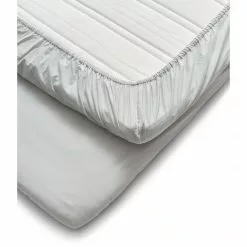 Cura Of Sweden Calm Laken Baumwolle 180x200 Cm, Hellgrau