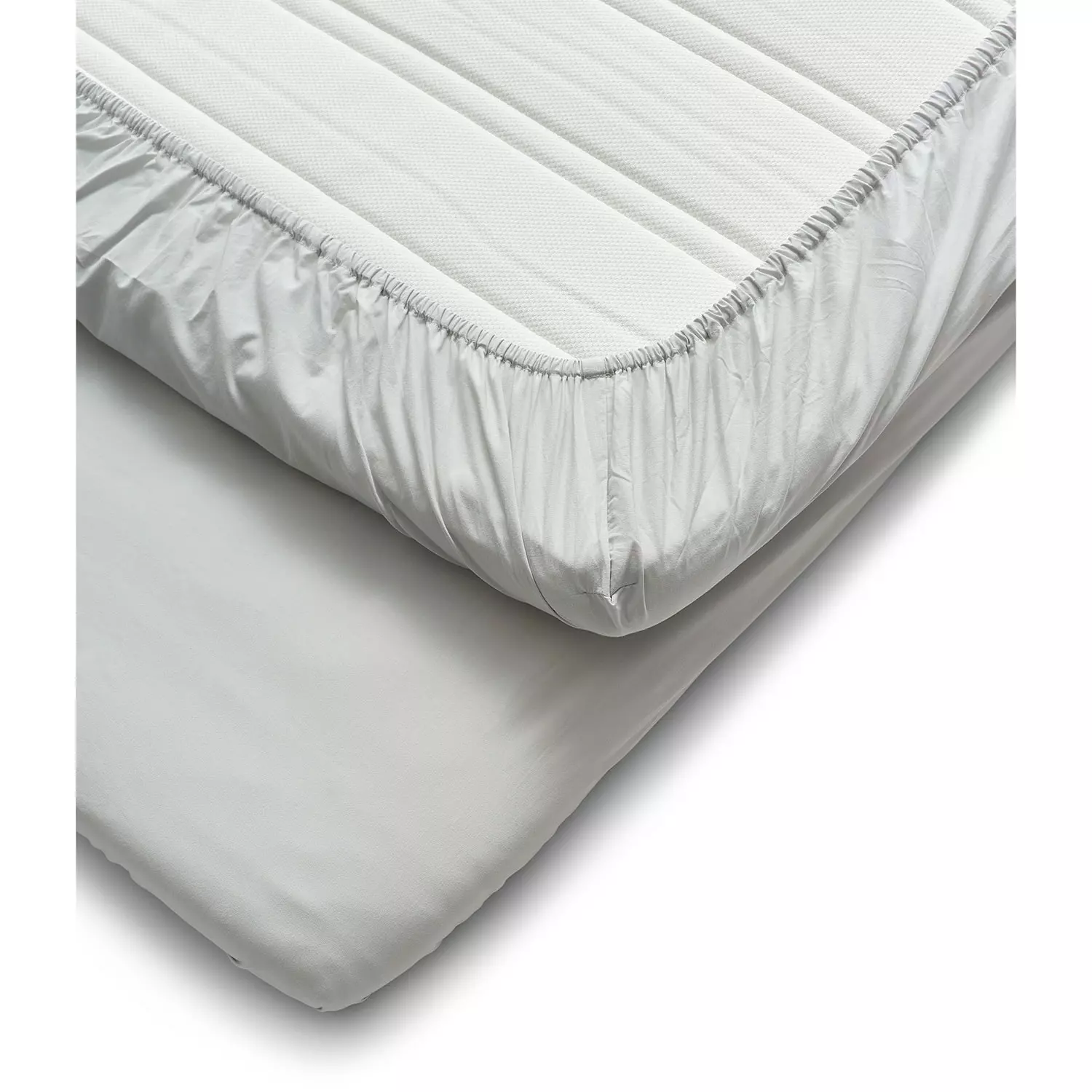 Cura Of Sweden Calm Laken Baumwolle 180x200 Cm, Hellgrau 3 Cura Of Sweden Calm Laken Baumwolle 180x200 Cm, Hellgrau