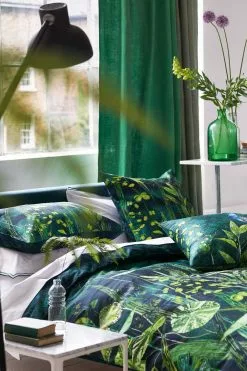 Designers Guild Arjuna Leaf Wende-Bettwäsche-Set, 220x220 Cm -Home-Verkäufe 2023 designers guild arjuna leaf wende bettwasche set 3