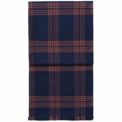 Elvang Check Decke 130x190 Cm, Blau