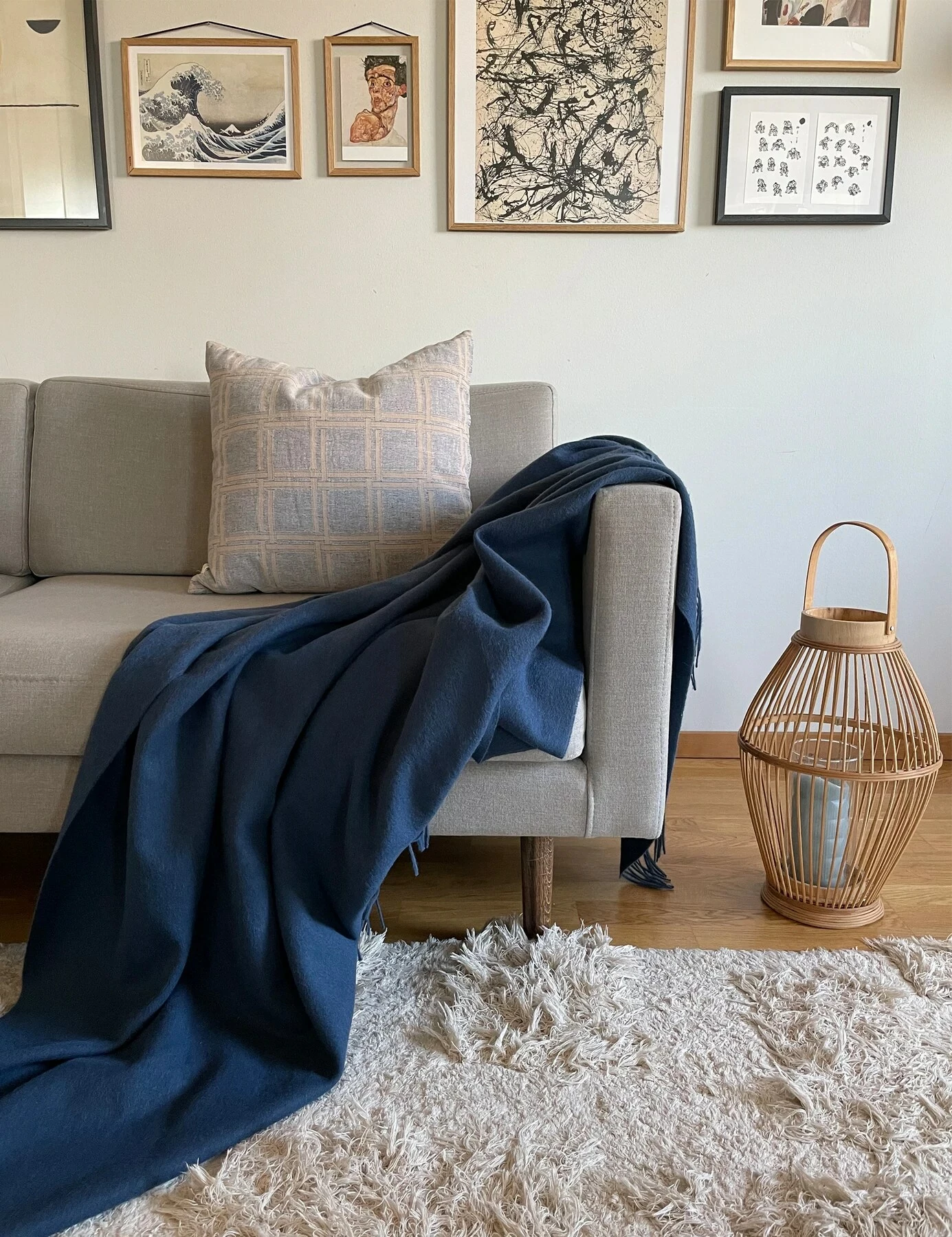 Elvang Dahlia Kissenbezug 50x50 Cm, Crown Blue 6 Elvang Dahlia Kissenbezug 50x50 Cm, Crown Blue – Bild 4