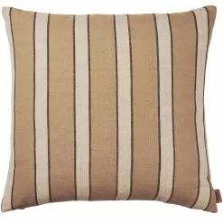 Ferm LIVING Brown Kissenbezug Lines 50x50 Cm