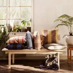 Ferm LIVING Großes Zierkissen 50x50 Cm, Lime / Strahlend Blau / Schoko -Home-Verkäufe 2023 ferm living grand zierkissen 50x50 cm 2 3