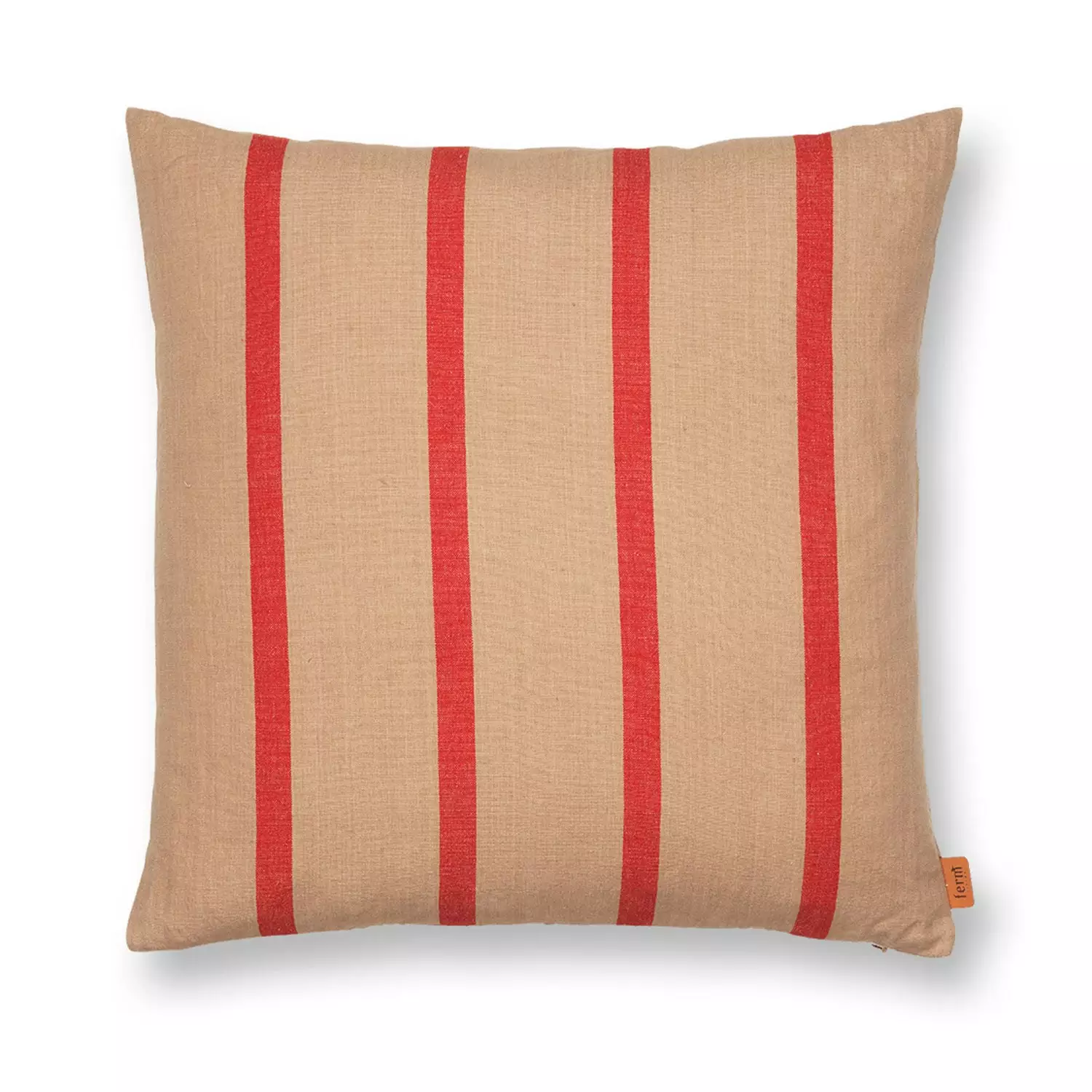 Ferm LIVING Großes Zierkissen 50x50 Cm, Camel / Rot 3 Ferm LIVING Großes Zierkissen 50x50 Cm, Camel / Rot