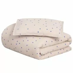 Garbo & Friends Bleu Bettwäsche Musselin, 100x140 Cm