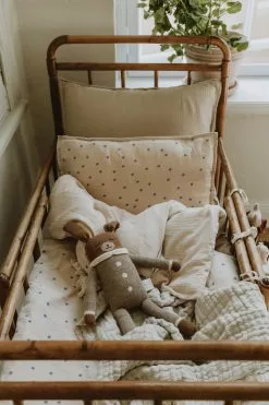 Garbo & Friends Bleu Bettwäsche Musselin, 100x140 Cm -Home-Verkäufe 2023 garbo friends bleu muslin bed set baby dk 4 1