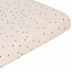 Garbo & Friends Bleu Spannbetttuch Musselin, 60x120 Cm -Home-Verkäufe 2023 garbo friends bleu muslin fitted sheet 2