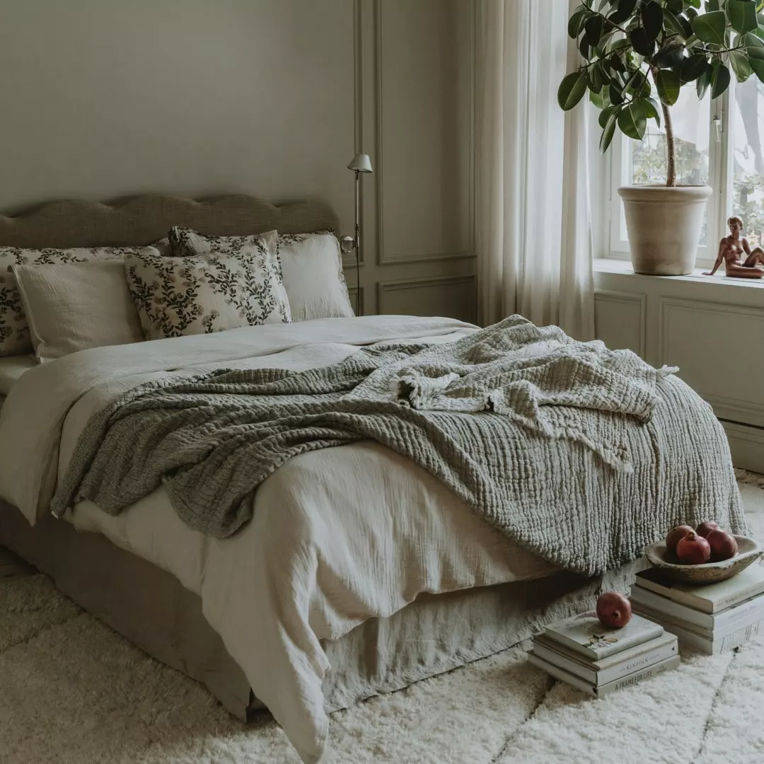 Garbo & Friends Eggshell Muslin Kissenbezug, 50x60 Cm 5 Garbo & Friends Eggshell Muslin Kissenbezug, 50x60 Cm – Bild 3