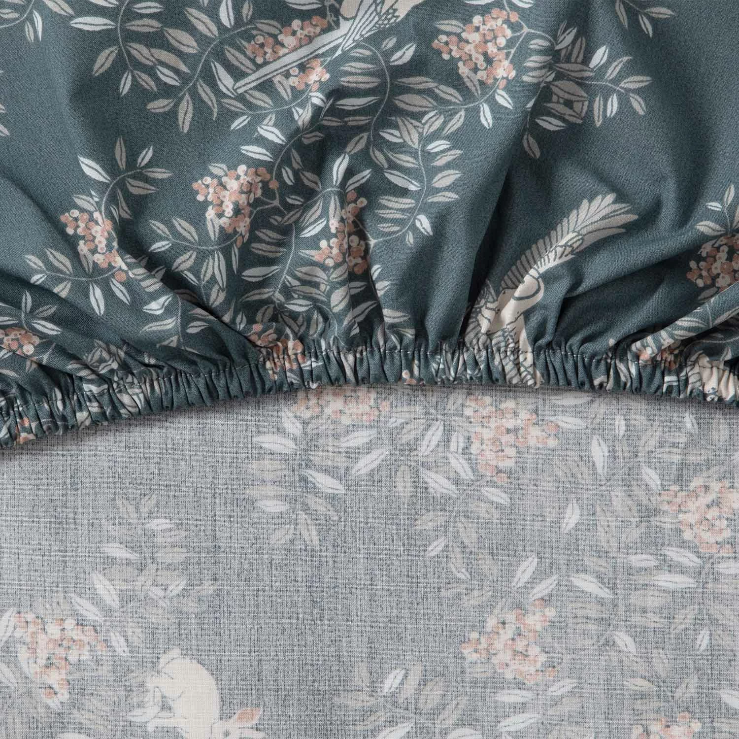 Garbo & Friends Fauna Forest Spannbetttuch 60x120 Cm, Für Junioren 4 Garbo & Friends Fauna Forest Spannbetttuch 60x120 Cm, Für Junioren – Bild 2