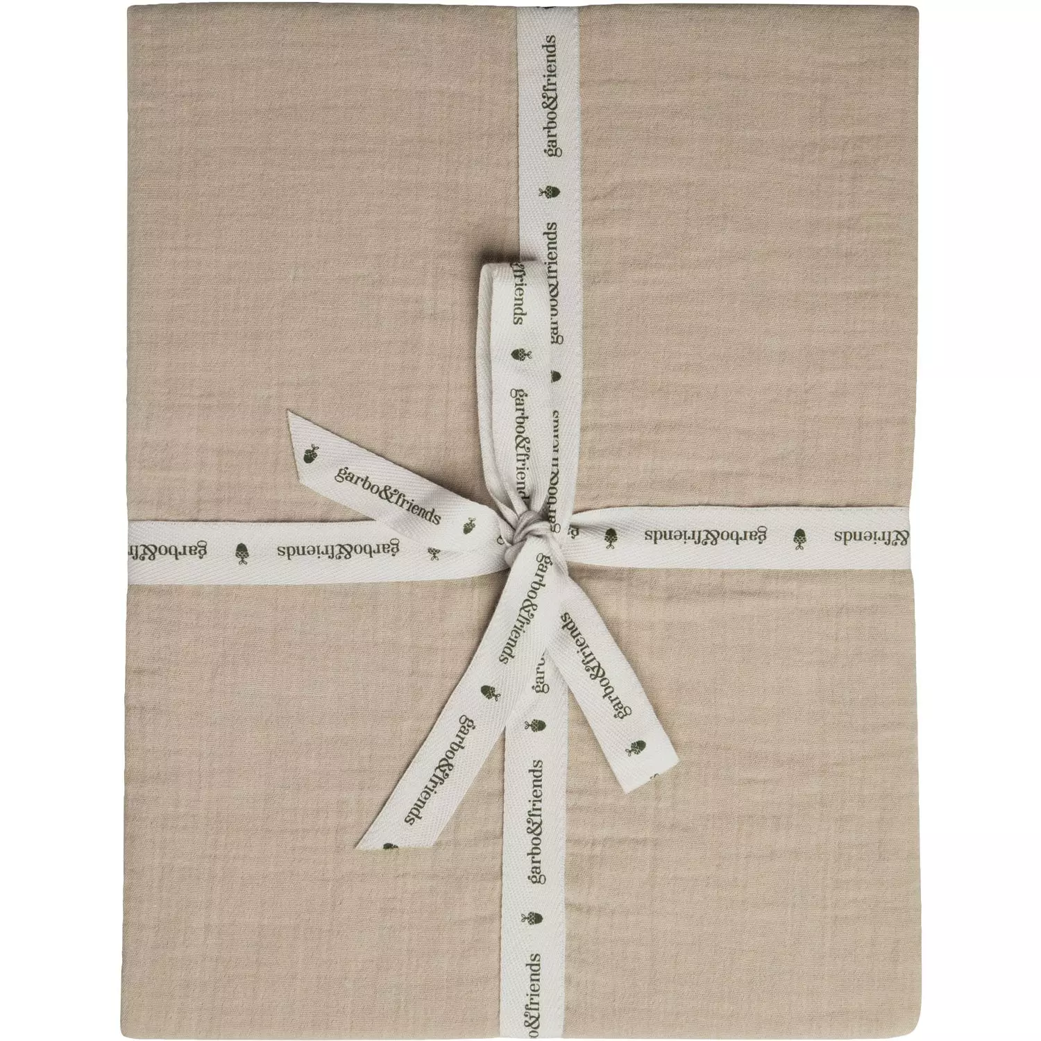 Garbo & Friends Olive Muslin Spannbetttuch, 160x200 Cm 3 Garbo & Friends Olive Muslin Spannbetttuch, 160x200 Cm