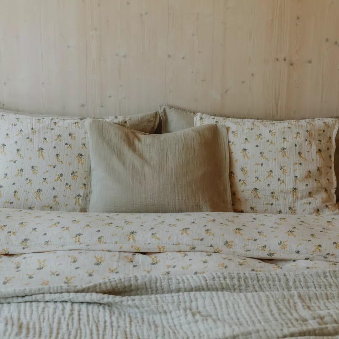 Garbo & Friends Olive Muslin Kissenbezug, 50x70 Cm 6 Garbo & Friends Olive Muslin Kissenbezug, 50x70 Cm – Bild 4