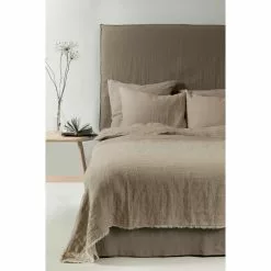 Himla Linton Tagesdecke 260x260 Cm, Oatmeal -Home-Verkäufe 2023 himla linton tagesdecke 260x260 cm 2