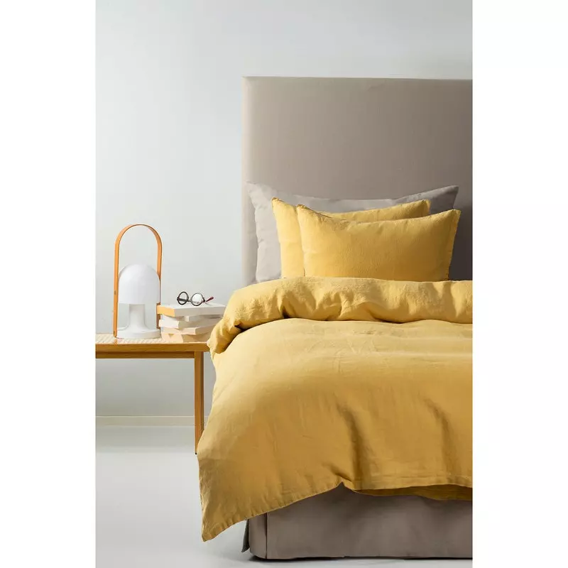 Himla Sunshine Bettbezug Khaki 220x220 Cm, Honey 4 Himla Sunshine Bettbezug Khaki 220x220 Cm, Honey – Bild 2