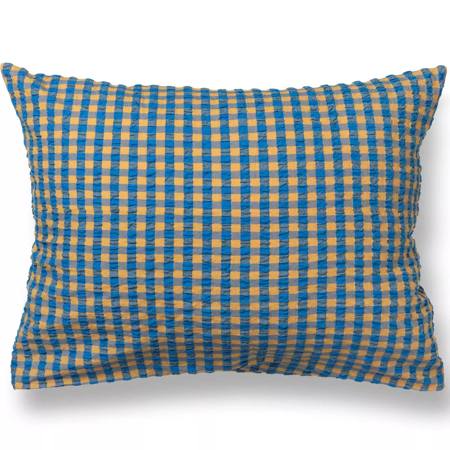 Juna Bæk & Bølge Kissenbezug 50x70 Cm, Blau/Ochre 3 Juna Bæk & Bølge Kissenbezug 50x70 Cm, Blau/Ochre