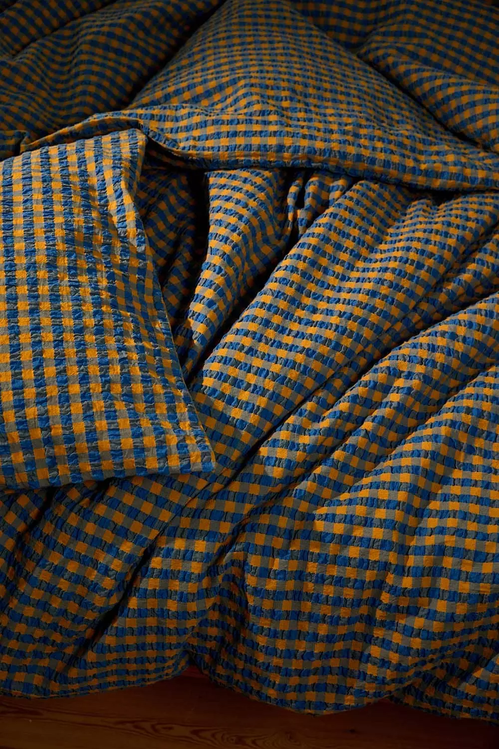 Juna Bæk & Bølge Kissenbezug 50x70 Cm, Blau/Ochre 8 Juna Bæk & Bølge Kissenbezug 50x70 Cm, Blau/Ochre – Bild 6