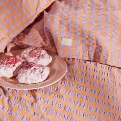 Juna Bæk & Bølge Kissenbezug 50x60 Cm, Lavendel / Pfirsichfarben -Home-Verkäufe 2023 juna bk blge kissenbezug 29