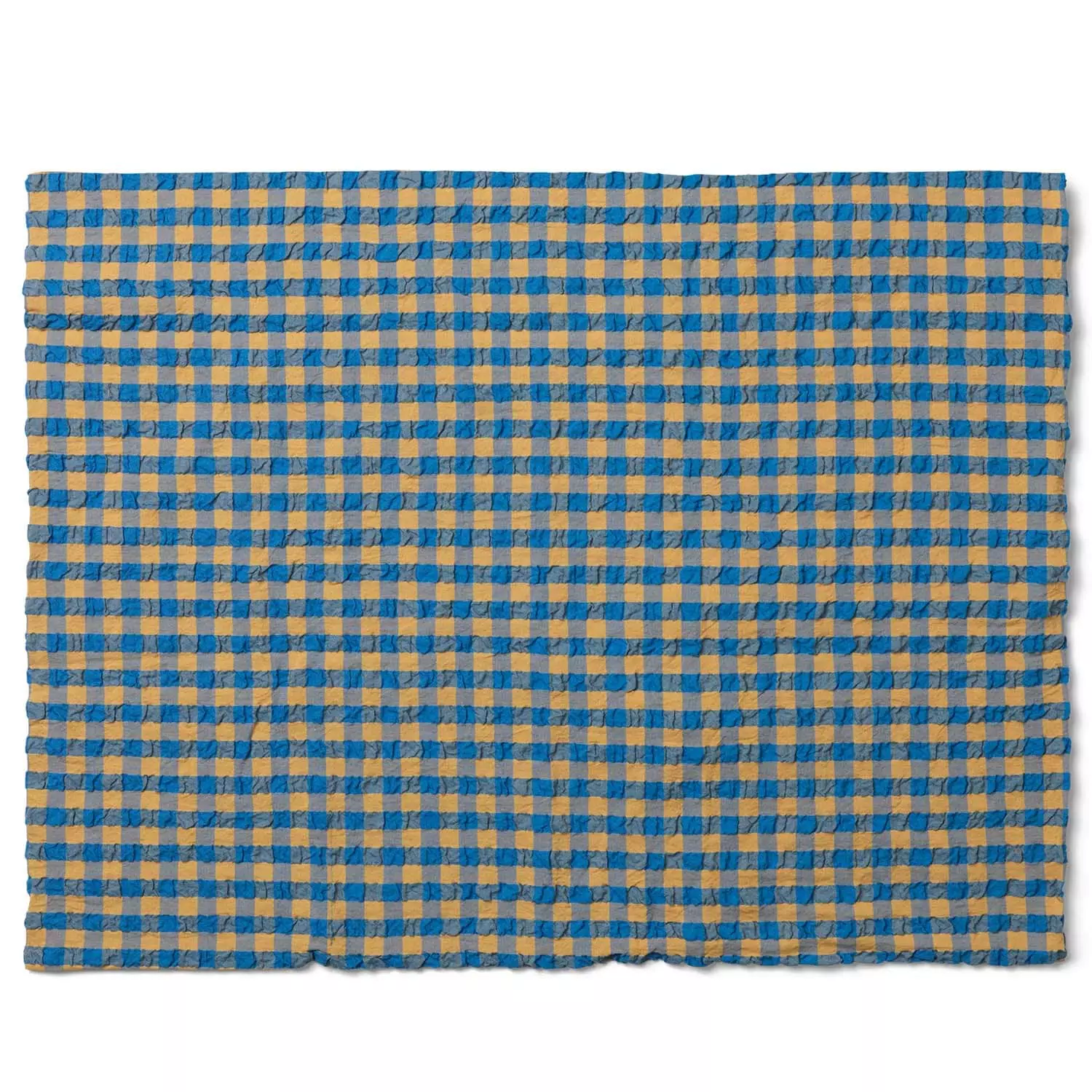 Juna Bæk & Bølge Kissenbezug 50x70 Cm, Blau/Ochre 5 Juna Bæk & Bølge Kissenbezug 50x70 Cm, Blau/Ochre – Bild 3