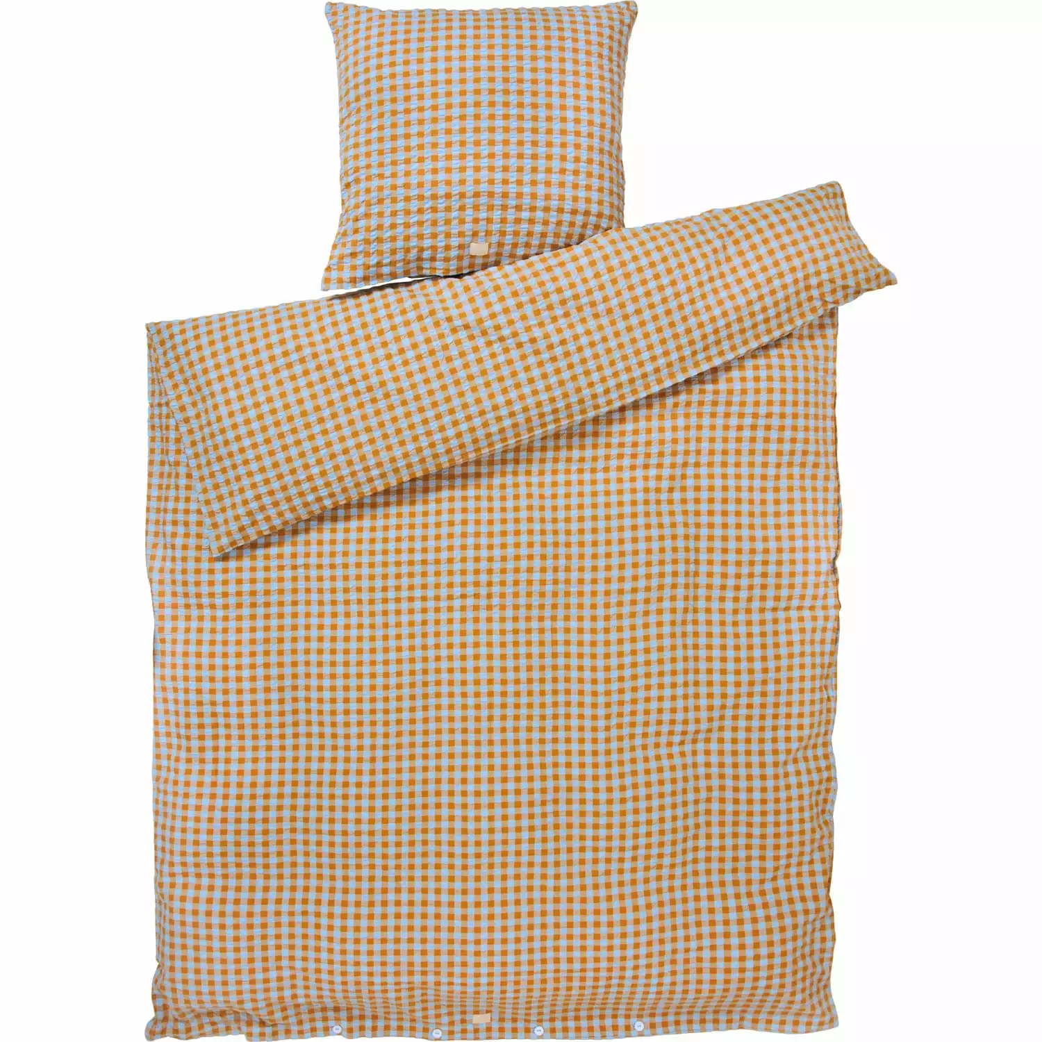 Juna Bæk&Bølge Bettwäsche 140x200 + 60x63 Cm, Sandfarben / Hellblau 3 Juna Bæk&Bølge Bettwäsche 140x200 + 60x63 Cm, Sandfarben / Hellblau