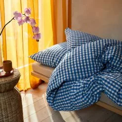 Juna Bæk & Bølge Bettwäsche 220x220 + 50x60 Cm, Blau / Birke -Home-Verkäufe 2023 juna bkblge bettwasche grau 21