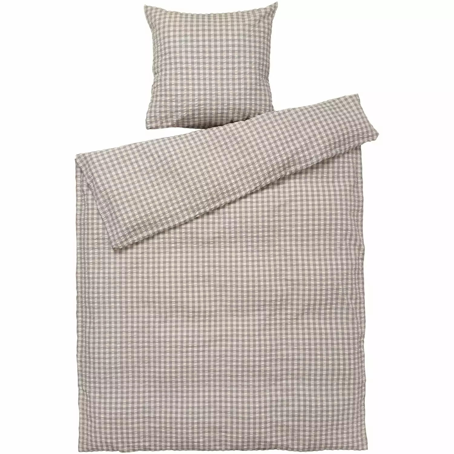 Juna Bæk & Bølge Bettwäsche 220x220 + 50x60 Cm, Grau 3 Juna Bæk & Bølge Bettwäsche 220x220 + 50x60 Cm, Grau