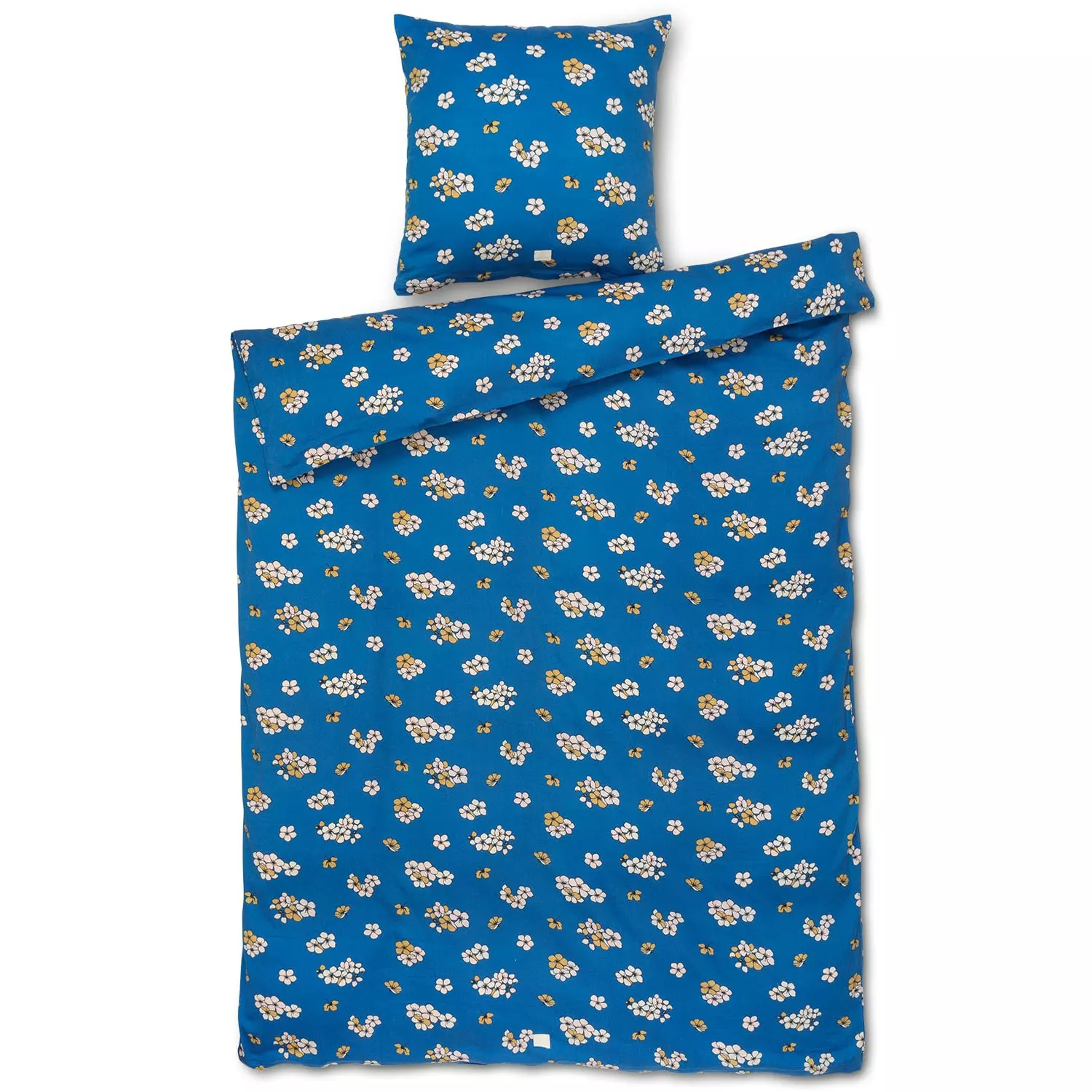 Juna Grand Pleasantly Bettbezug-Set 140x220 + 60x63 Cm, Blau 3 Juna Grand Pleasantly Bettbezug-Set 140x220 + 60x63 Cm, Blau
