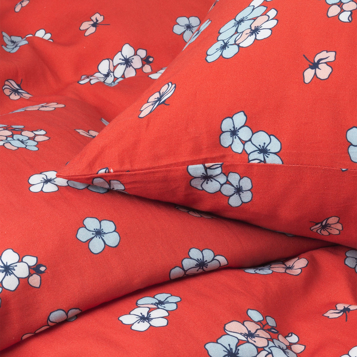 Juna Grand Pleasantly Bettbezug-Set 150x210 + 50x60 Cm, Chili 4 Juna Grand Pleasantly Bettbezug-Set 150x210 + 50x60 Cm, Chili – Bild 2