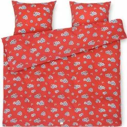 Juna Grand Pleasantly Bettbezug-Set 220x220 + 50x60 Cm, Chili