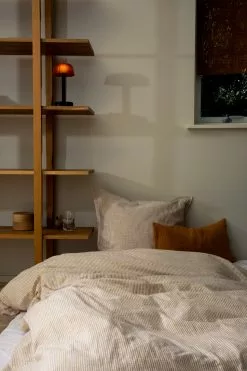 Juna Monochrome Lines Bettbezug-Set 220x220 + 50x60 Cm, Blau -Home-Verkäufe 2023 juna monochrome lines bettwasche ochre wei 1