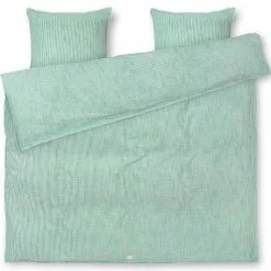 Juna Monochrome Lines Bettbezug-Set 200x220 + 60x63 Cm, Grün