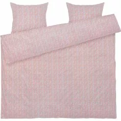 Juna Pleasantly Bettwäsche 220x220 Cm, Hellblau / Rosa