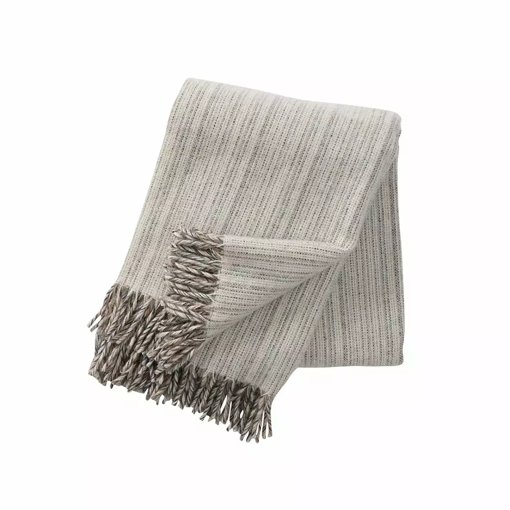 Klippan Yllefabrik Björk Plaid 130x200cm, Natur 3 Klippan Yllefabrik Björk Plaid 130x200cm, Natur