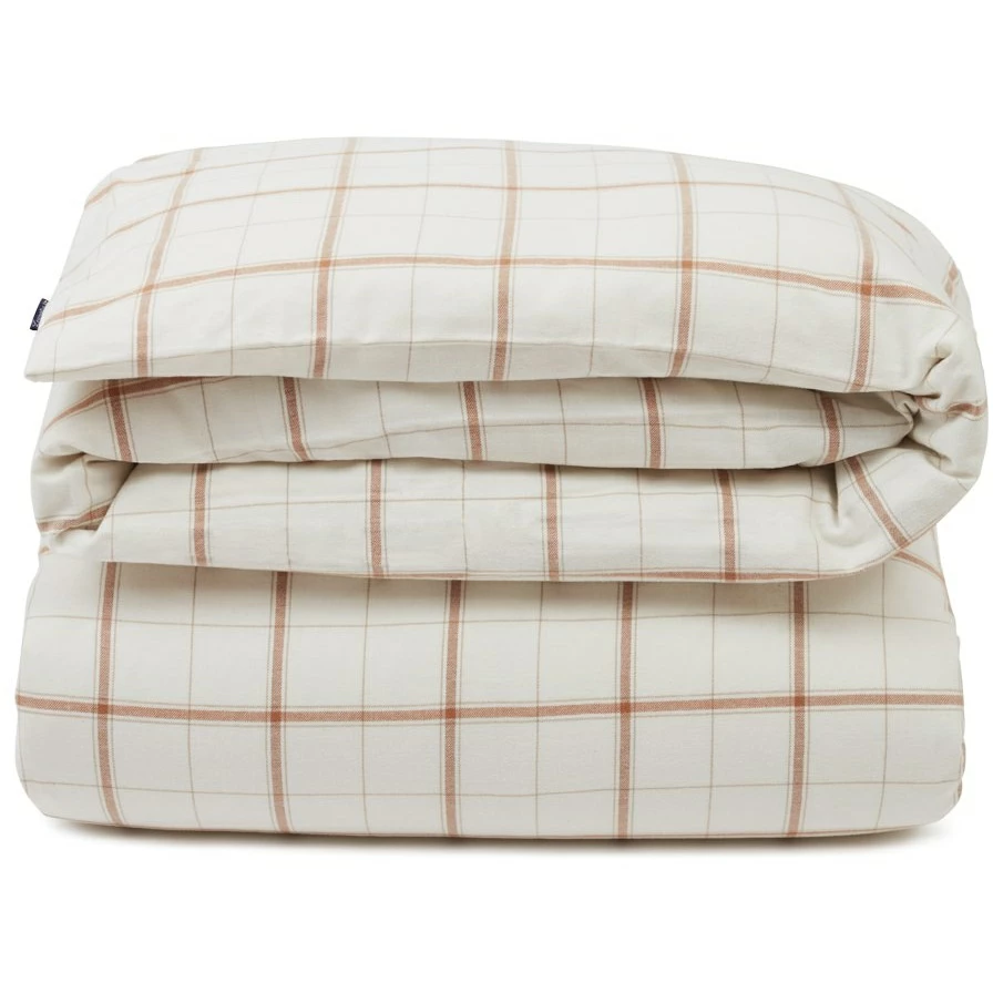 Lexington Checked Bettbezug Off-white / Beige, 150x210 Cm 3 Lexington Checked Bettbezug Off-white / Beige, 150x210 Cm