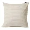 Lexington Striped Organic Cotton Sateen Kissenbezug Beige, 65x65 Cm -Home-Verkäufe 2023 lexington gestreifter kissenbezug aus biobaumwollsatin beige 2