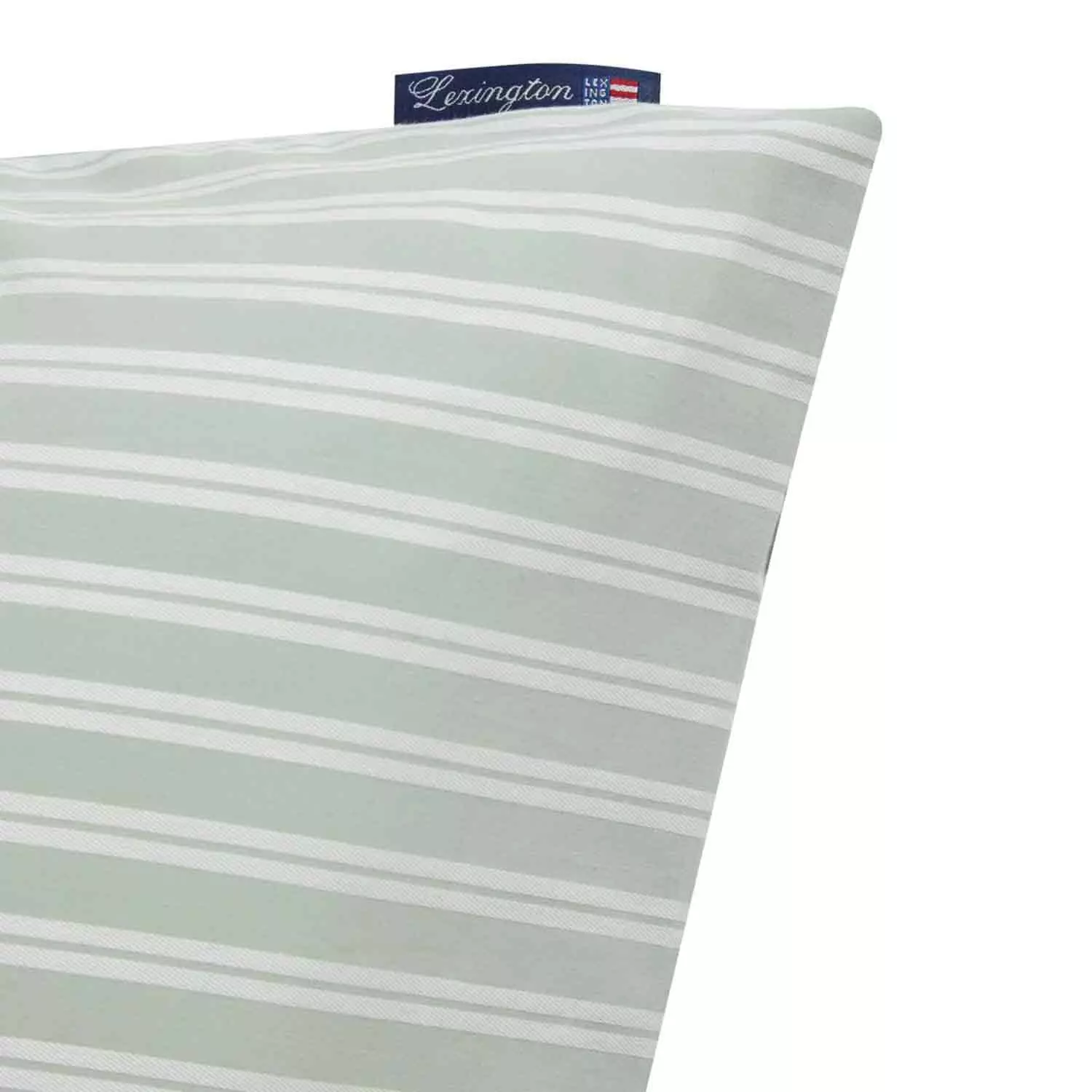 Lexington Striped Cotton Poplin Kissenbezug Grün/Weiß, 50x60 Cm 4 Lexington Striped Cotton Poplin Kissenbezug Grün/Weiß, 50x60 Cm – Bild 2