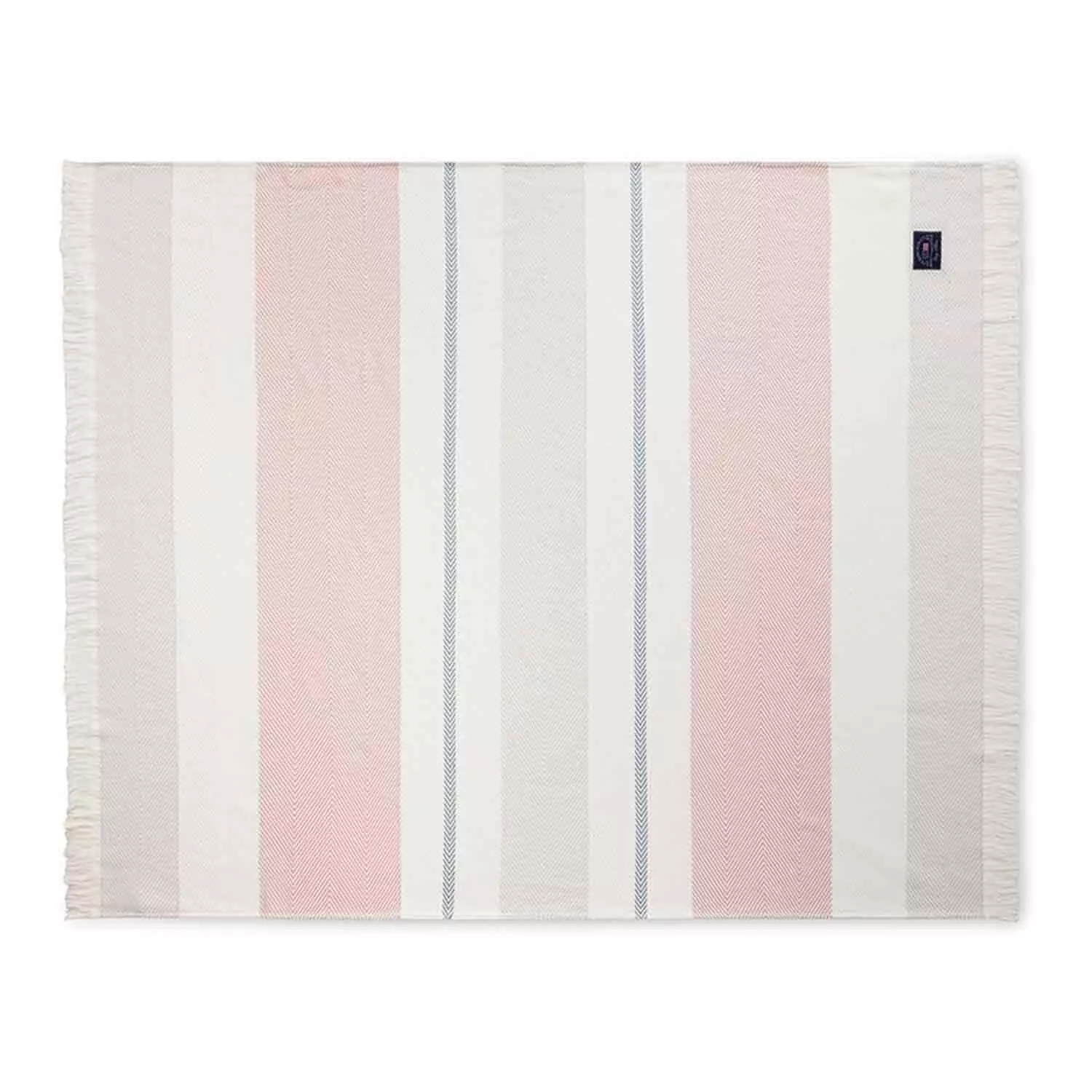 Lexington Herringbone Striped Decke 130x170 Cm, Rosa 4 Lexington Herringbone Striped Decke 130x170 Cm, Rosa – Bild 2