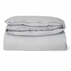 Lexington Hotel Cotton Sateen Duvet Cover 220x220 Cm, Light Grey